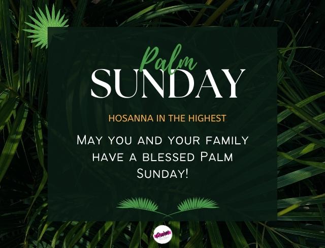 palm sunday wishes for family