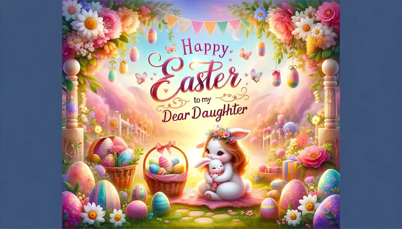 Happy Easter Daughter Messages & Wishes for Cards 2024